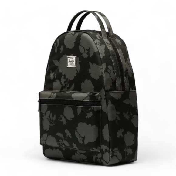 Herschel Supply Co. Nova Mid-Volume Shadow Floral Black/Grey Backpack Laptop Bag